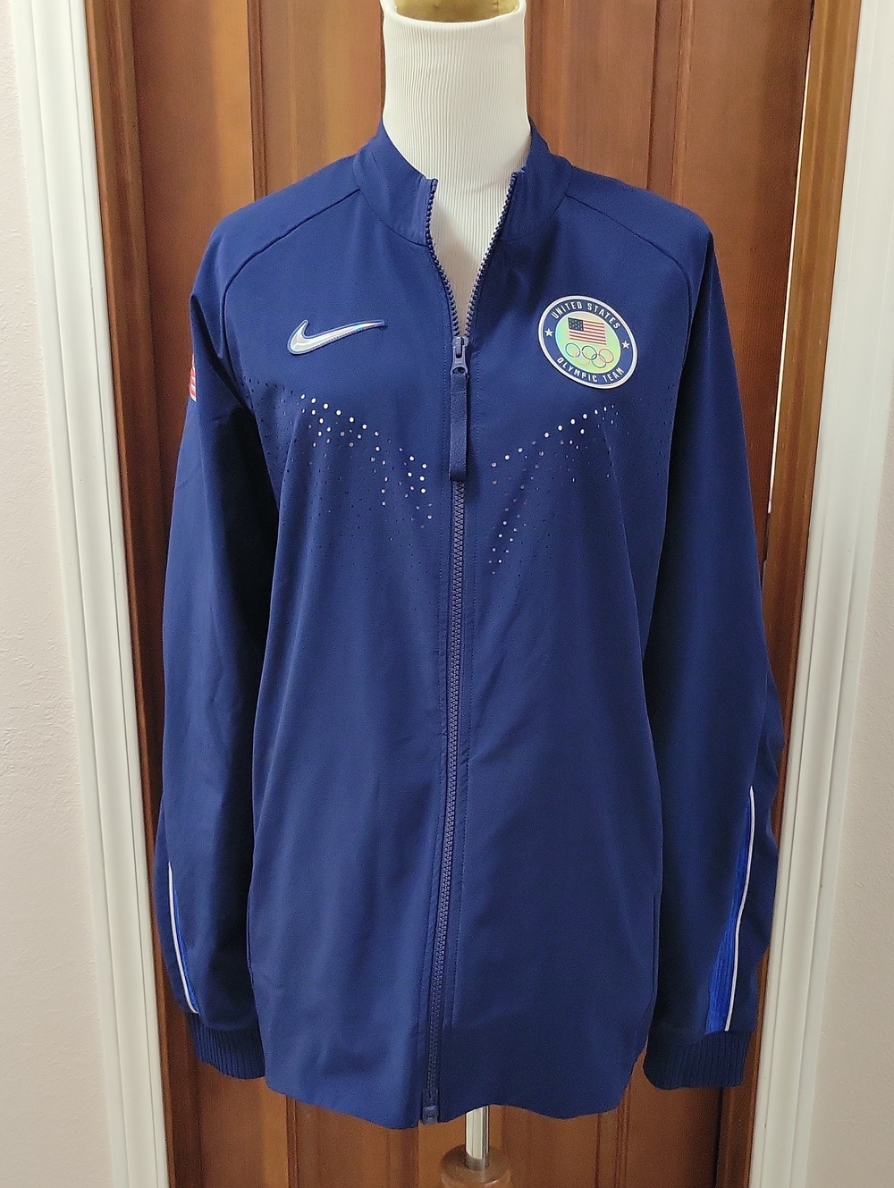 Nike Women's Navy USA Olympic Track Jacket